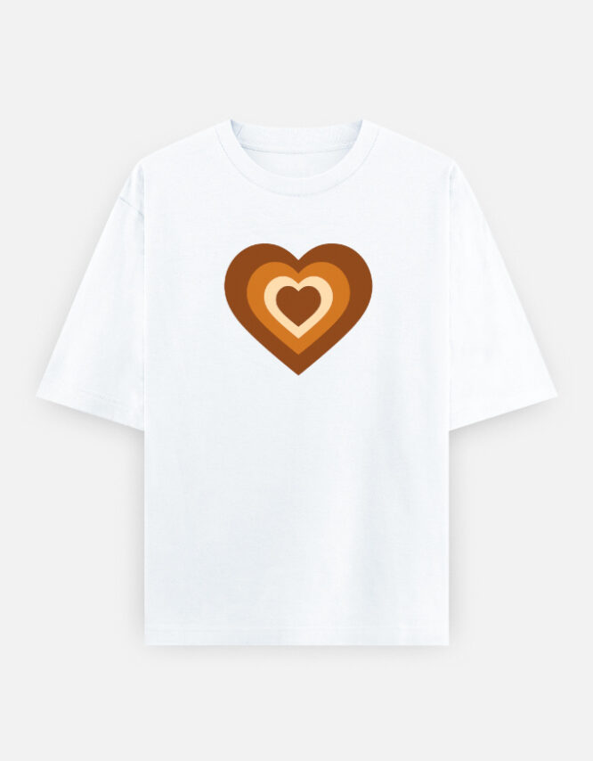 Hearts Oversized Classic T-Shirt - Image 3