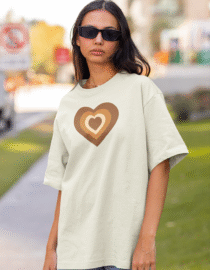 Hearts Oversized Classic T-Shirt