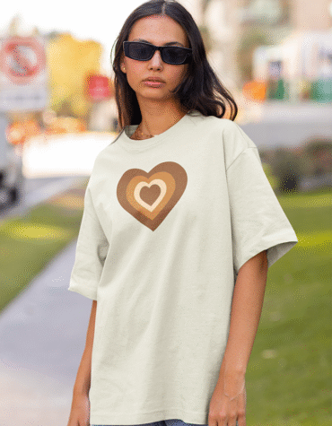 Hearts Oversized Classic T-Shirt