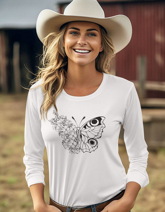 Floral Fly Women's Long Sleeve Tee