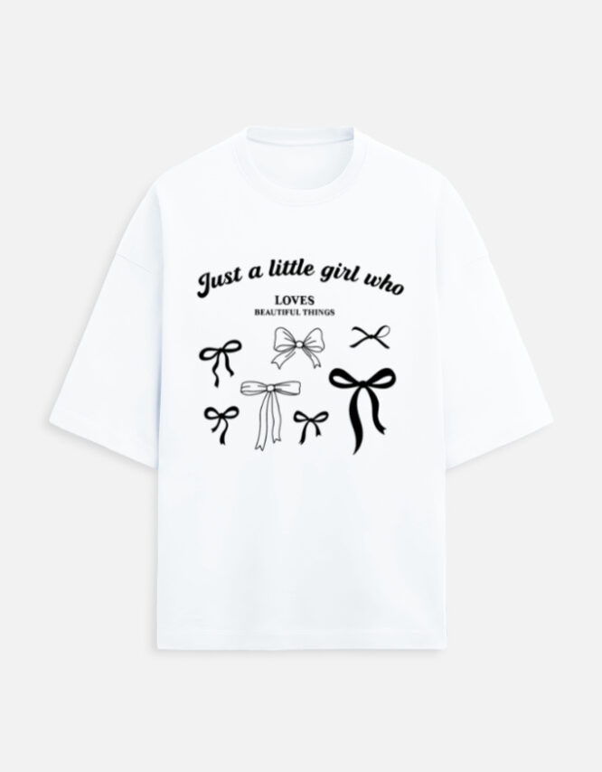 Little Girl - Terry Oversized Tee - Image 2