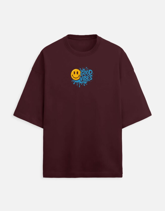 Good Vibes -  Terry Oversized Tee - Image 6