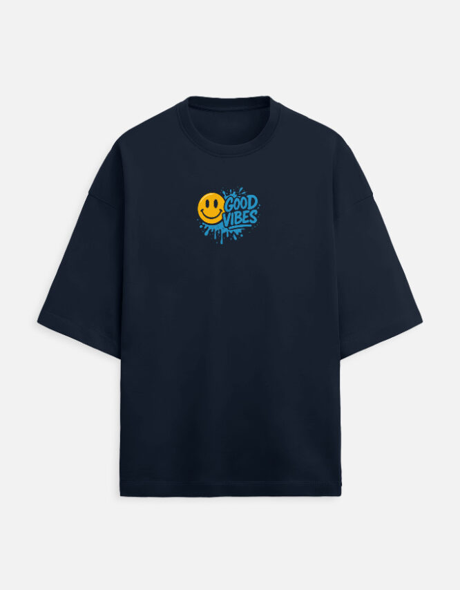 Good Vibes -  Terry Oversized Tee - Image 4