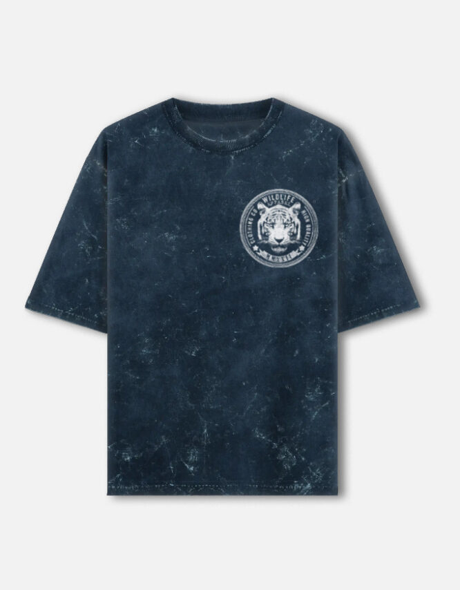 Wild Life- Acid Washed Oversized Tee - Image 3