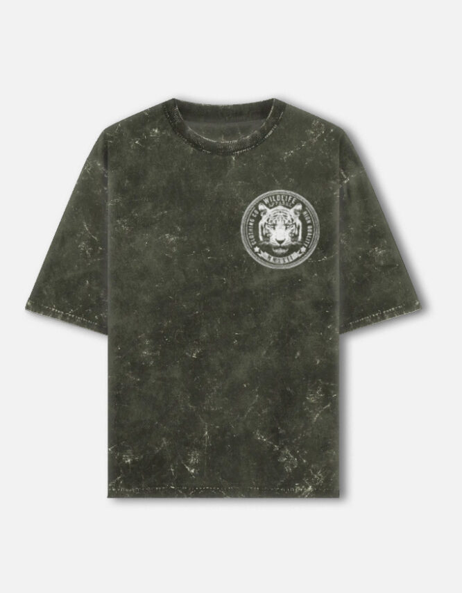 Wild Life- Acid Washed Oversized Tee - Image 6