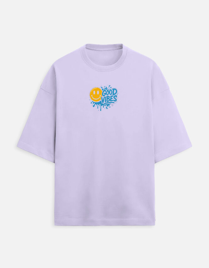 Good Vibes -  Terry Oversized Tee - Image 8
