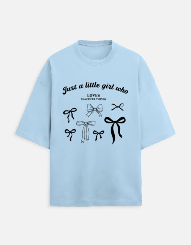 Little Girl - Terry Oversized Tee - Image 4