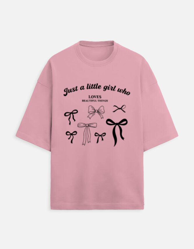 Little Girl - Terry Oversized Tee - Image 5
