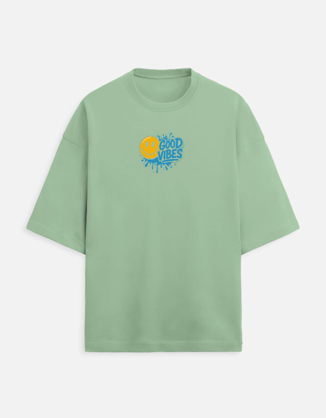 Good Vibes -  Terry Oversized Tee - Image 14