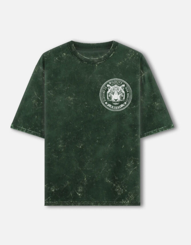 Wild Life- Acid Washed Oversized Tee - Image 4