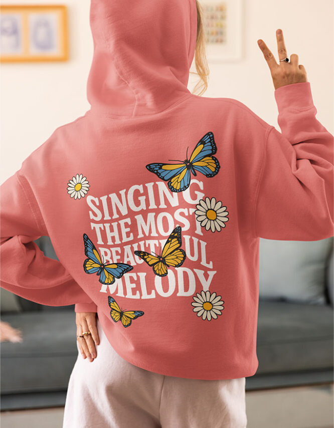 Melody back print - Hoodie
